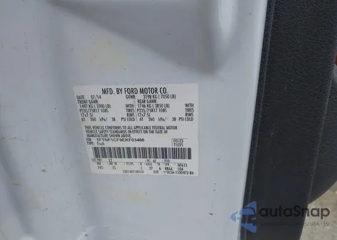 2014 Ford F-150 Xl z USA, uszkodzony, nr VIN 1FTNF1CF9EKF03466